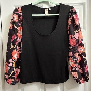 Anthropologie Dolan Puff Sleeve Top